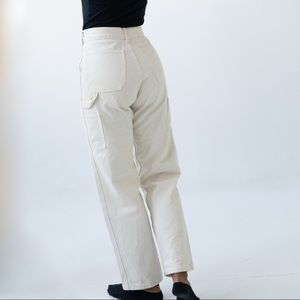 Carpenter Style White Jeans